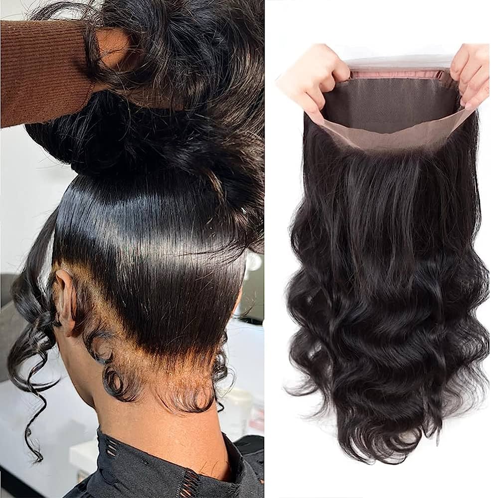 Stema Body Wave 360 Transparent Lace Frontal 22.5x4x2 With Adjustable Strap Hair